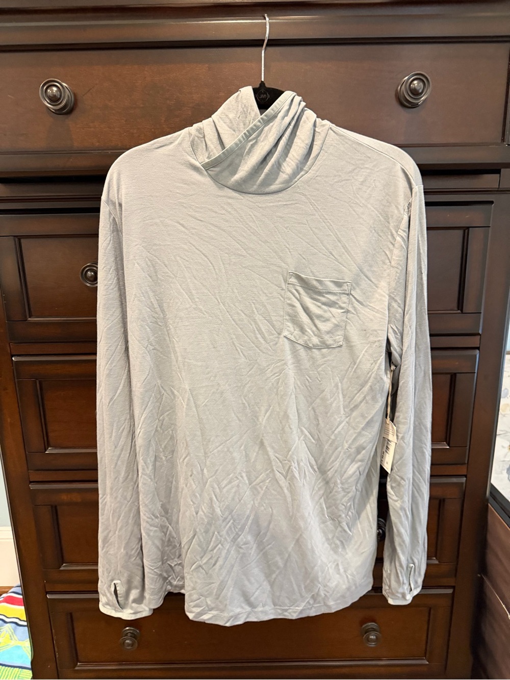 Men's Light Gray Long-Sleeve free fly hoodie